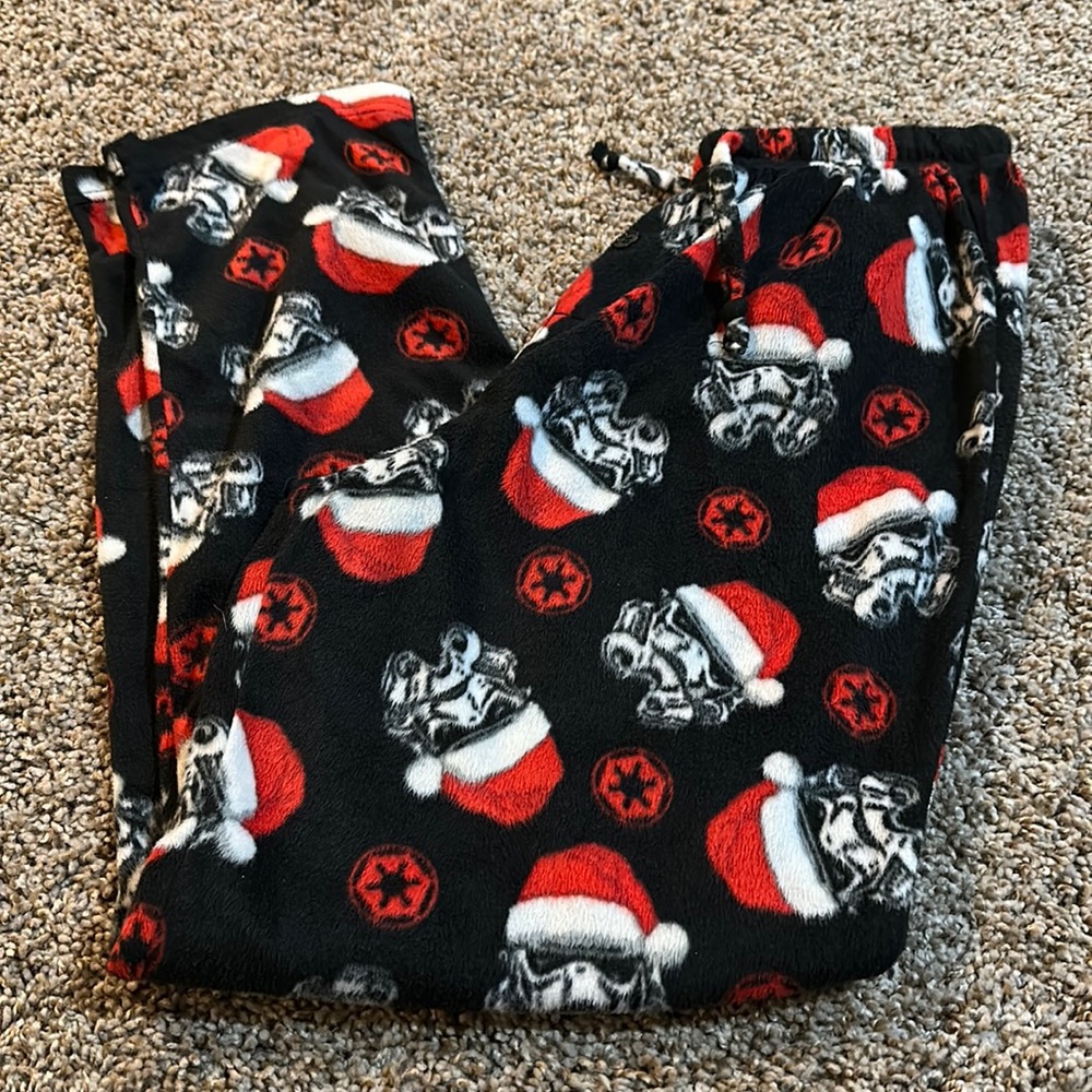 Star Wars Christmas Fleece pants, men’s size Small